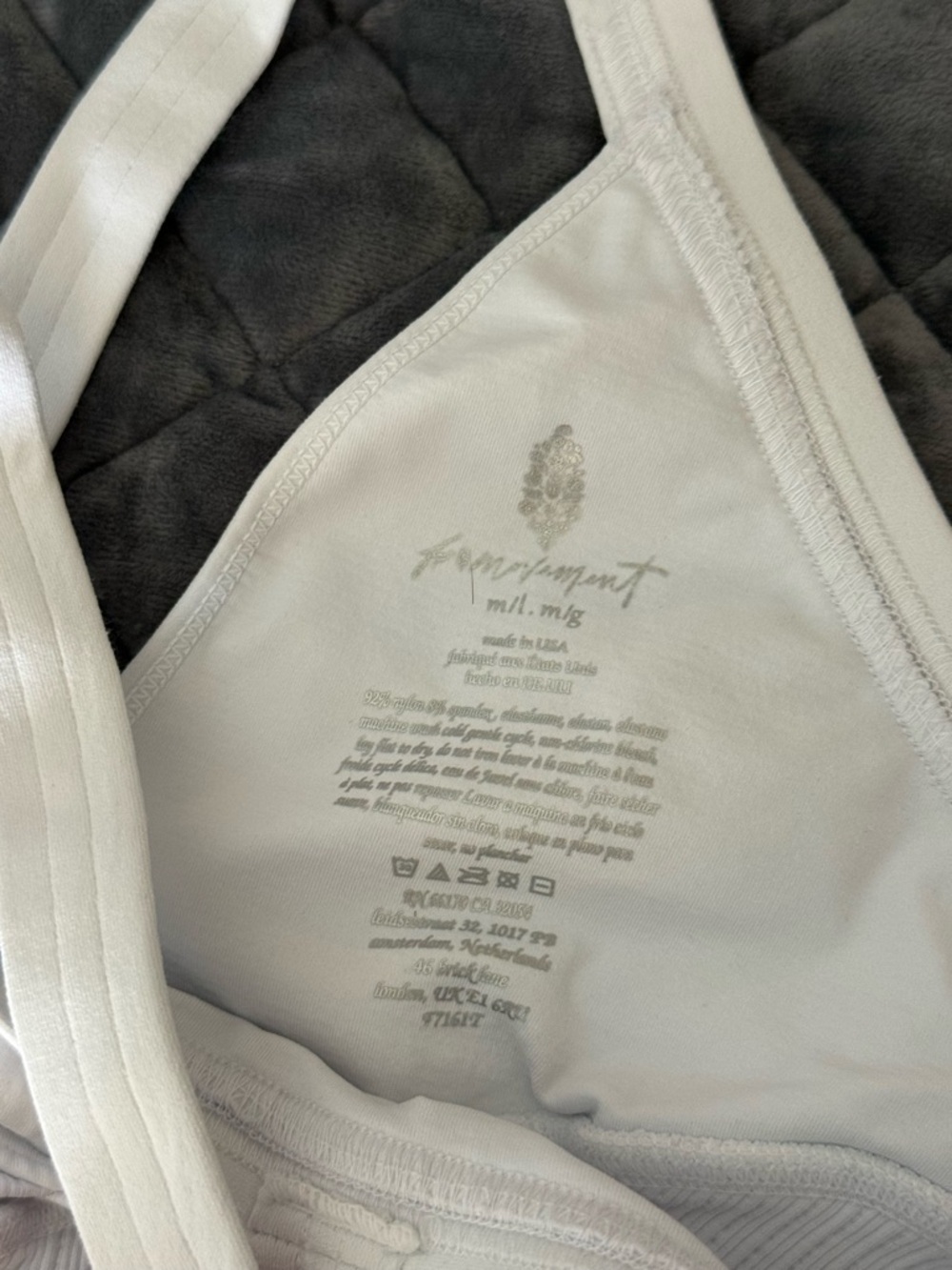Free People Good Karma Super
Plunge Bra White NWOT - Picture 6 of 7